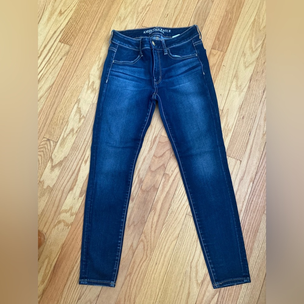 AE SUPER STRETCH JEGGINGS SIZE 8 SHORT
